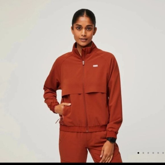 Figs Jackets & Coats Figs Sydney Scrub Jacket Full Zip Front